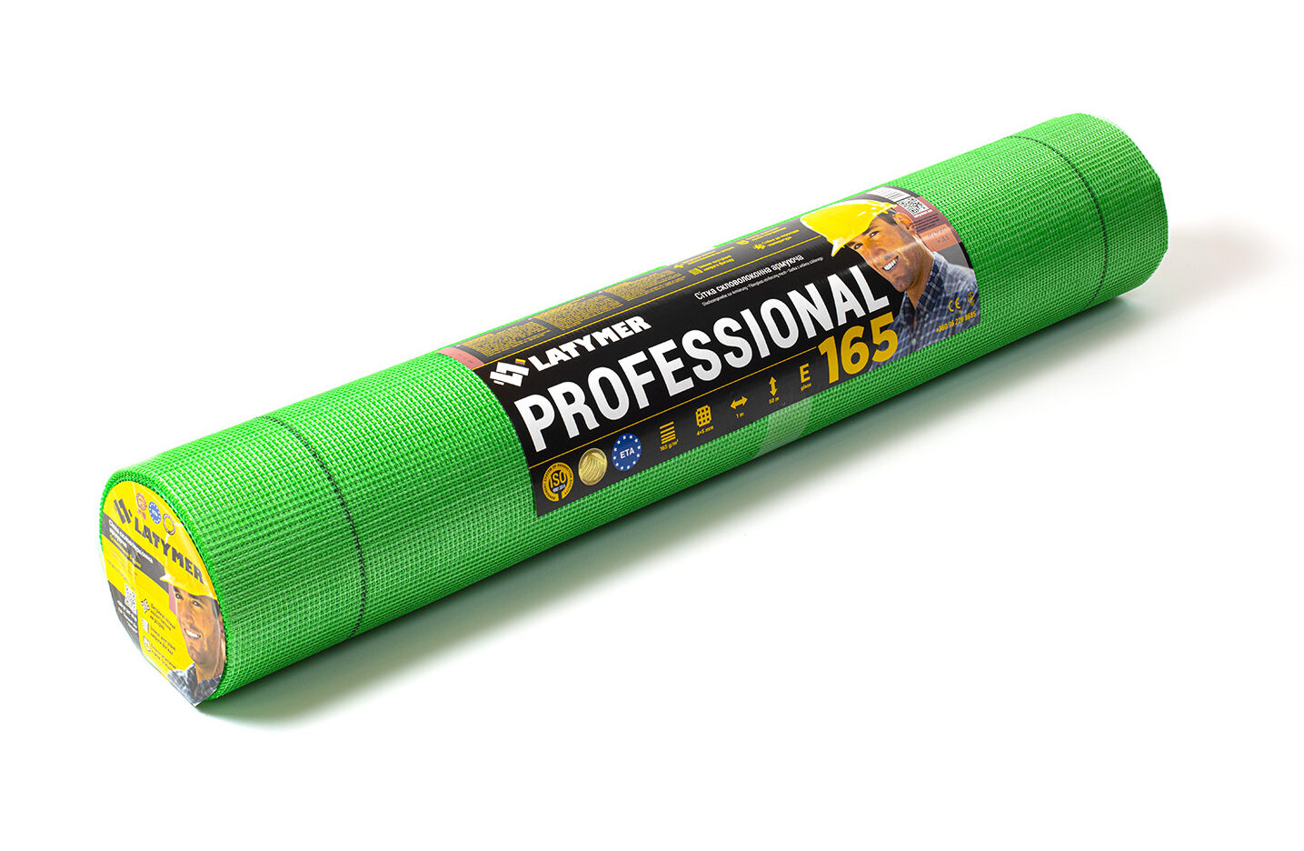 Штукатурна сітка для фасаду PROFESSIONAL 165. Фасадна склосітка (біла, зелена) ► Купити в Україні ► Private Label ► Ціна від виробника.