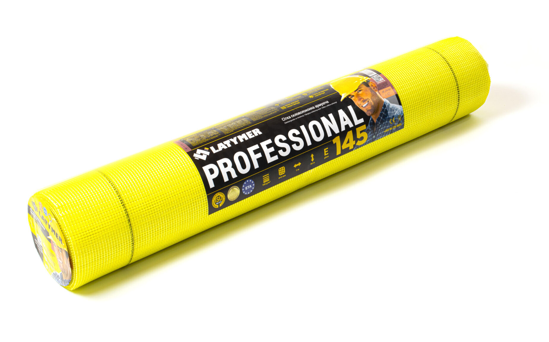 Штукатурна сітка для фасаду PROFESSIONAL 145. Фасадна склосітка (біла, жовта) ► Купити в Україні ► Private Label ► Ціна від виробника.